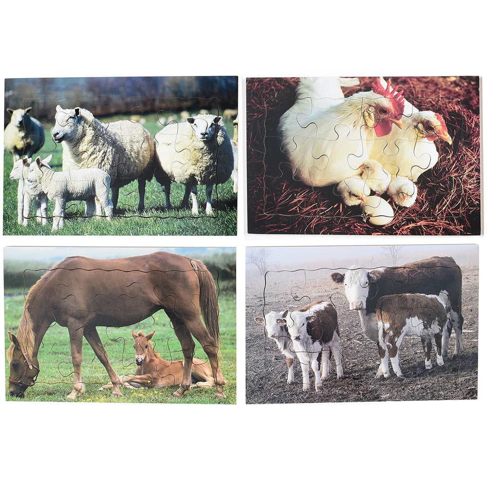 Real Life Mother & Baby Animal Puzzles - Farm Animals