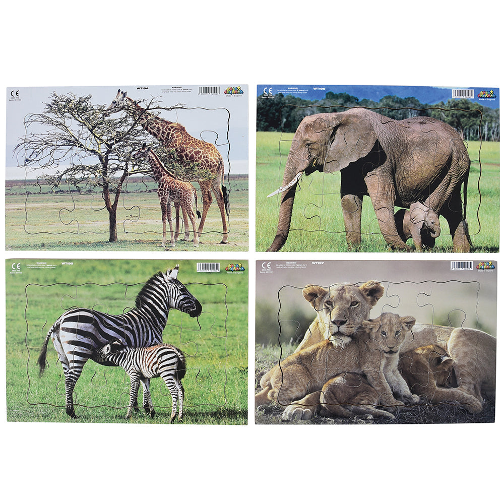 Real Life Mother & Baby Animal Puzzles - Wild Animals