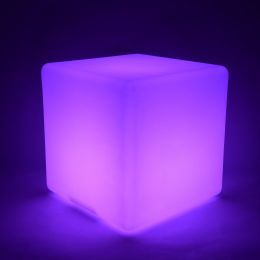Bright Lavender LED Light Cube