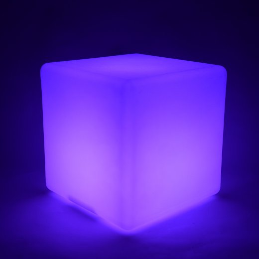 Purple LED Light Cube