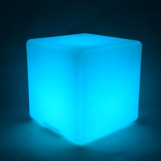 Bright Blue LED Light Cube