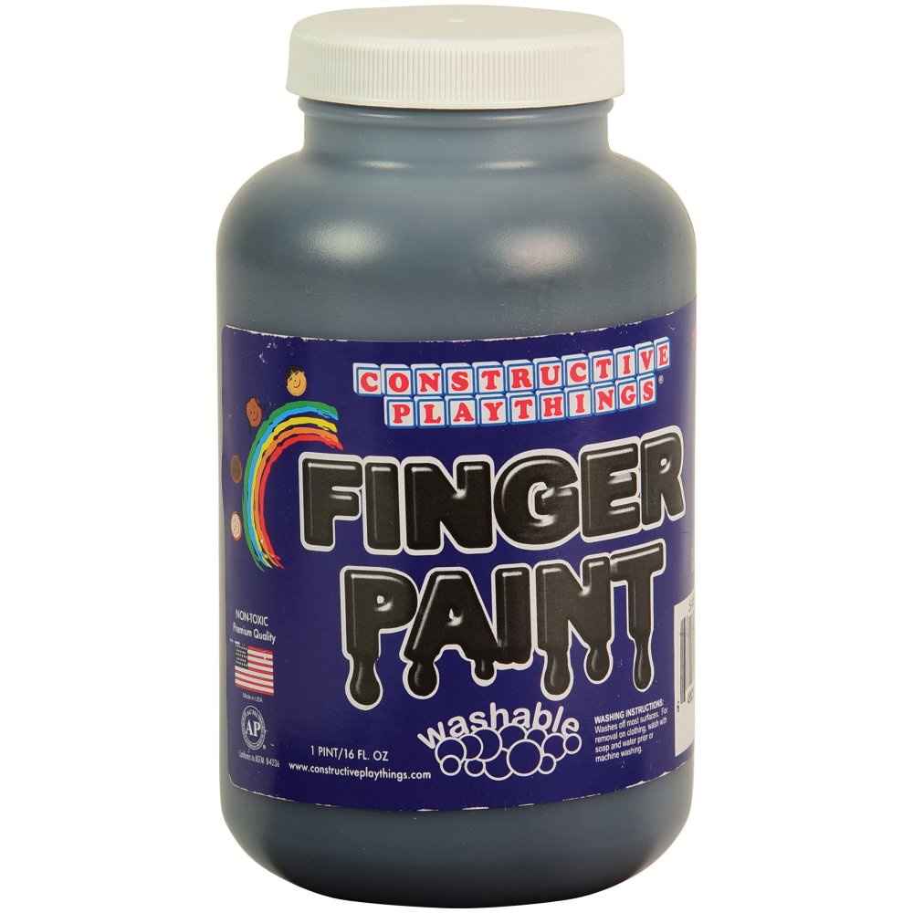Constructive Playthings® Washable Finger Paints - Set of 6 Pints