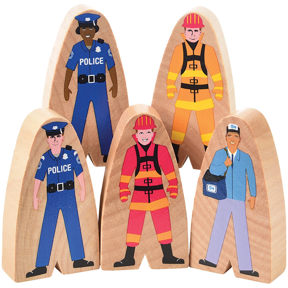 Multicultural Wooden Service Figures