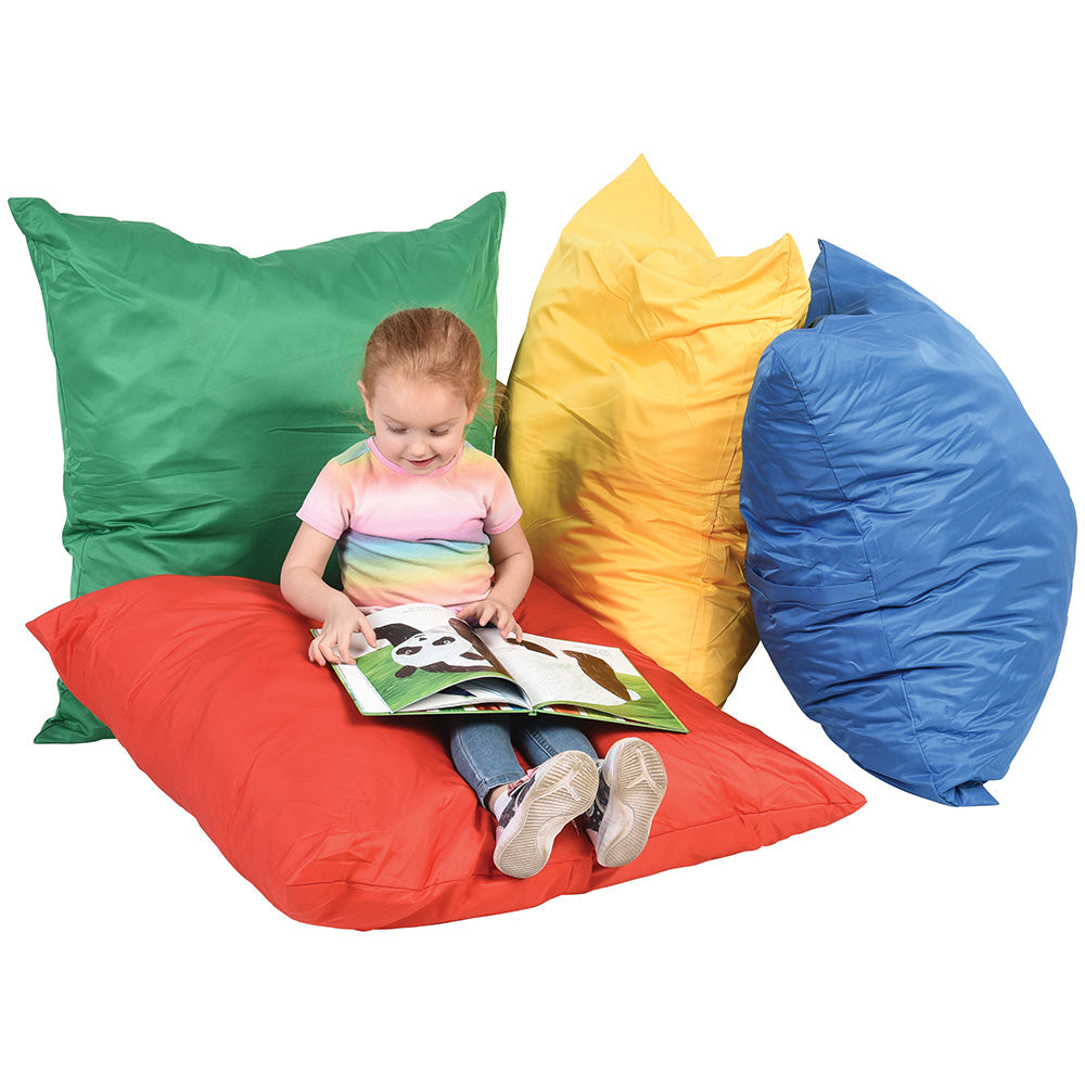 Reading with Giant Cuddle-Up Pillows