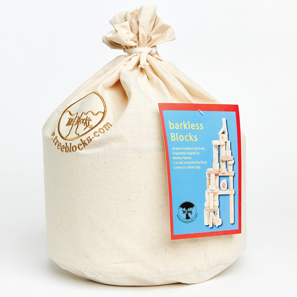 Wooden Tree Blocks in Storage bag