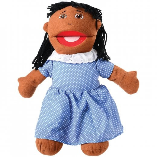 "Full Bodied" Open Mouth Puppets - African American Family