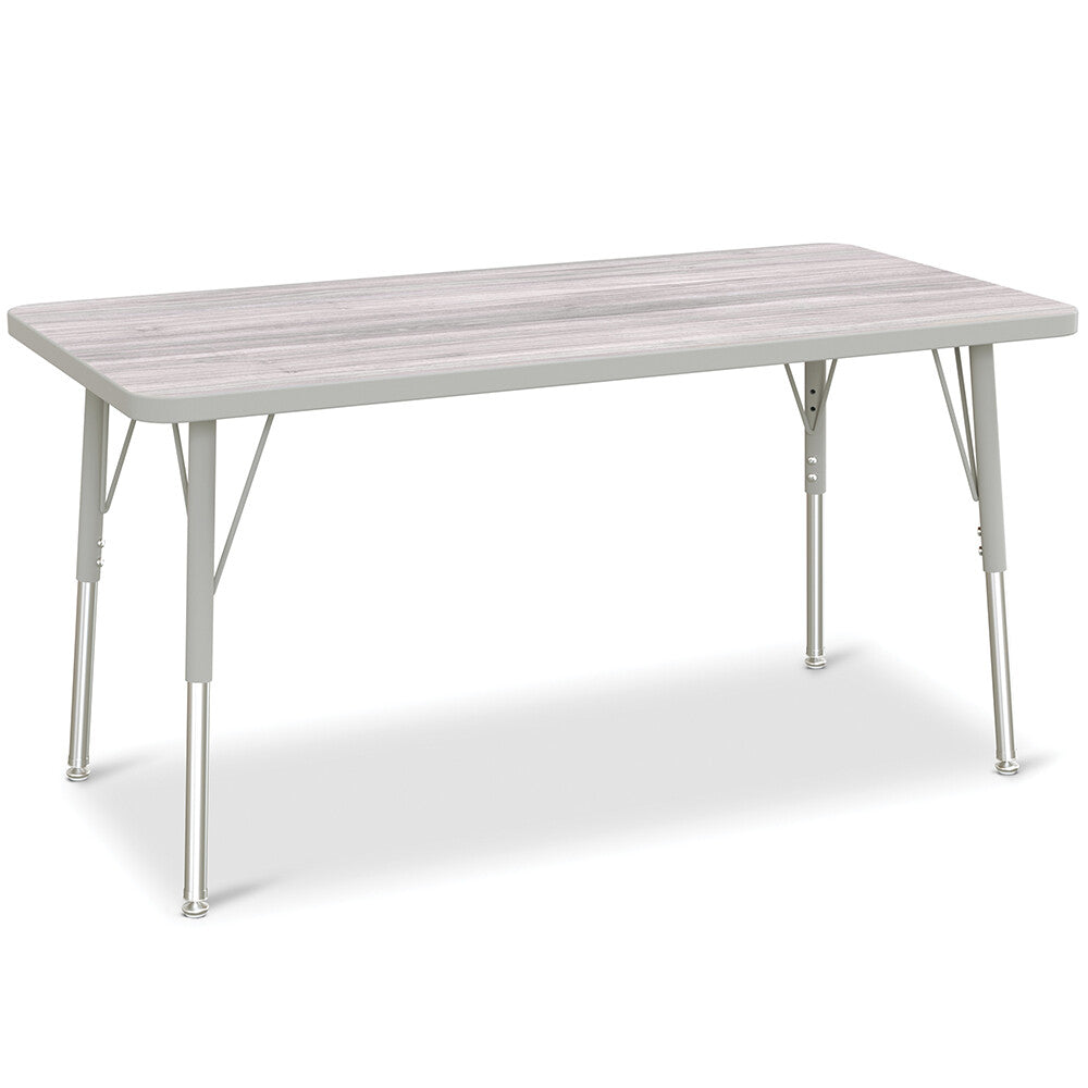 24" x 48" Gray Top Table