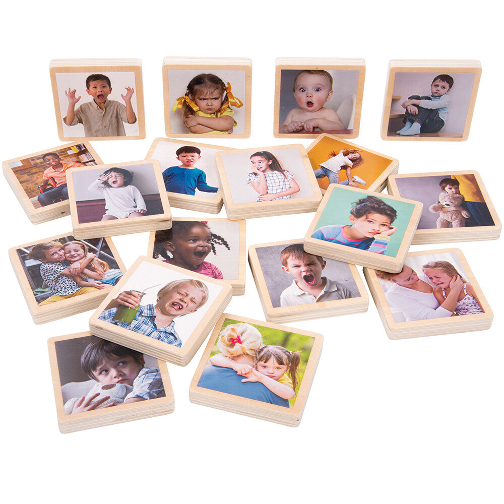 My Emotions Wooden Tiles