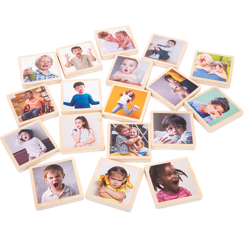 My Emotions Wooden Tiles