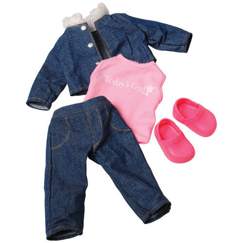 18-inch Blue & Pink Doll Clothes by Today's Girl