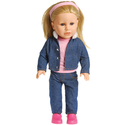 Emma Combo Set- 18" Doll with 15 pc. Wardrobe