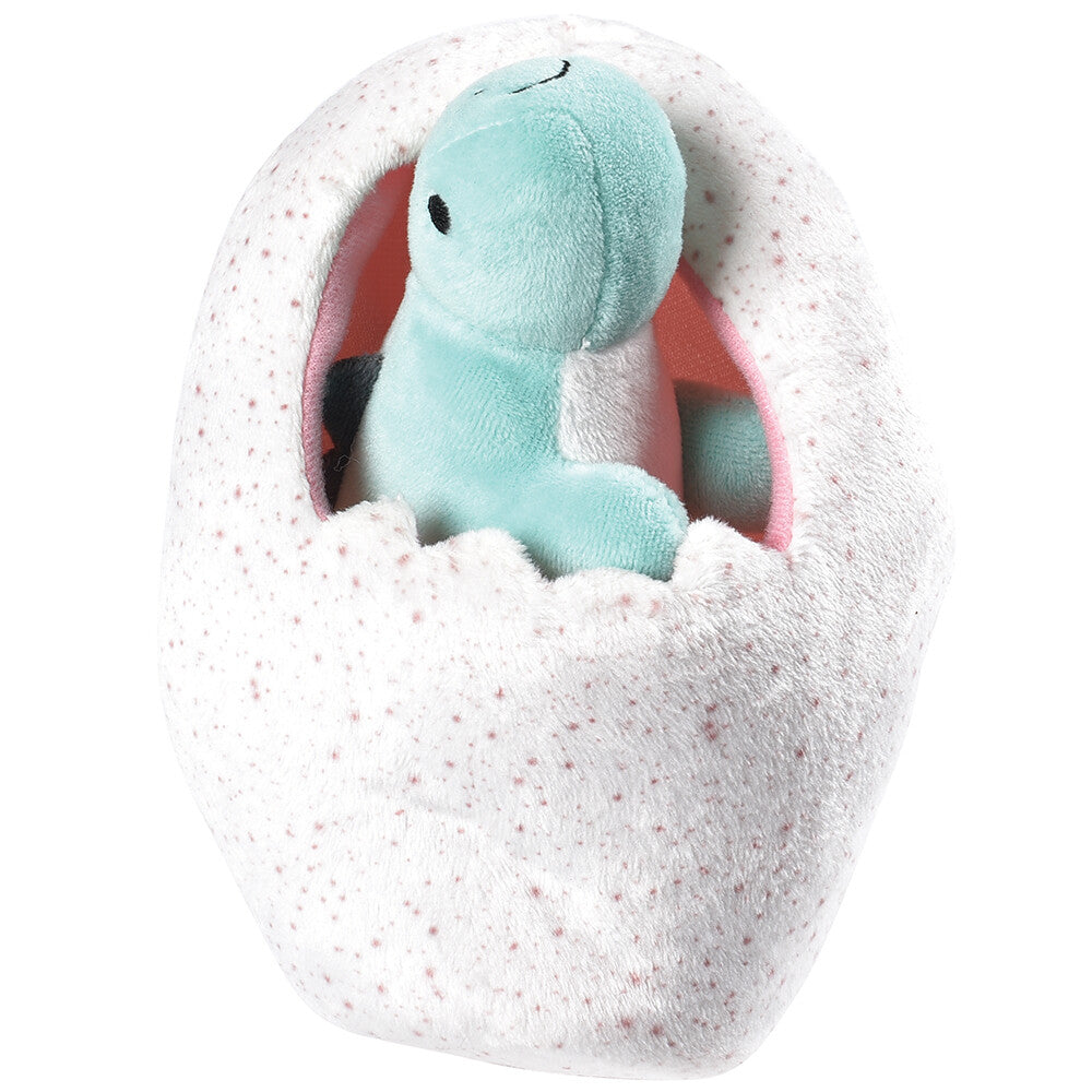 Plush Stegosaurus Inside Speckled Egg