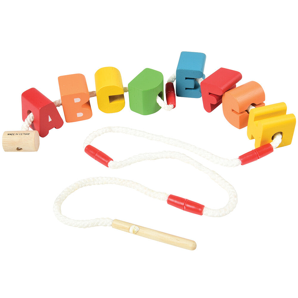 Chunky ABC Beads with Safety Cord