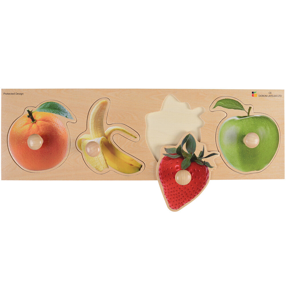 Extra Wide Knobbed Puzzle - Fruit