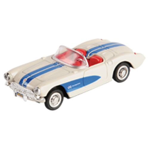 Die-Cast White Convertible Car