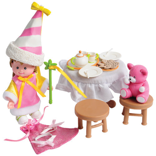 Paddywhack Lane® Kids Tea Party Playset | 21-Piece Set with Doll, Teddy Bear & Accessories