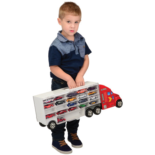 Kid Carrying Super-Rig Carrier for 44 Die-Cast Cars