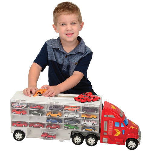 Kid Using Super-Rig Carrier