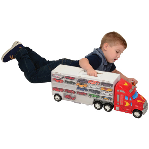 Kid Driving Super-Rig Carrier