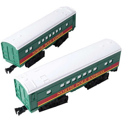 STEM Train Set 29 pc – Buildable Electric Track Set with Magnetic Cars, 35-Piece North Pole Express