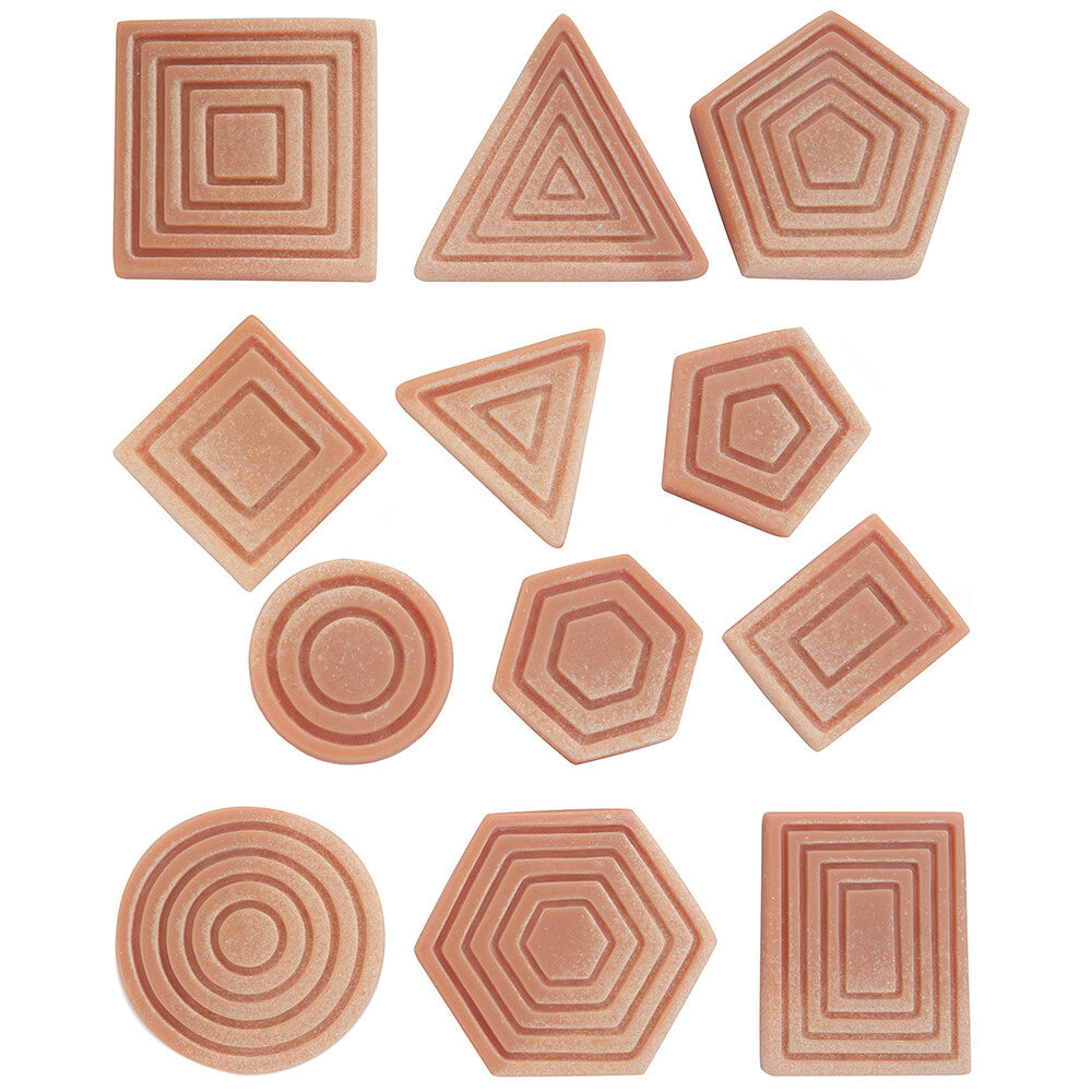 Set of 12 Tactile Sensory Shapes