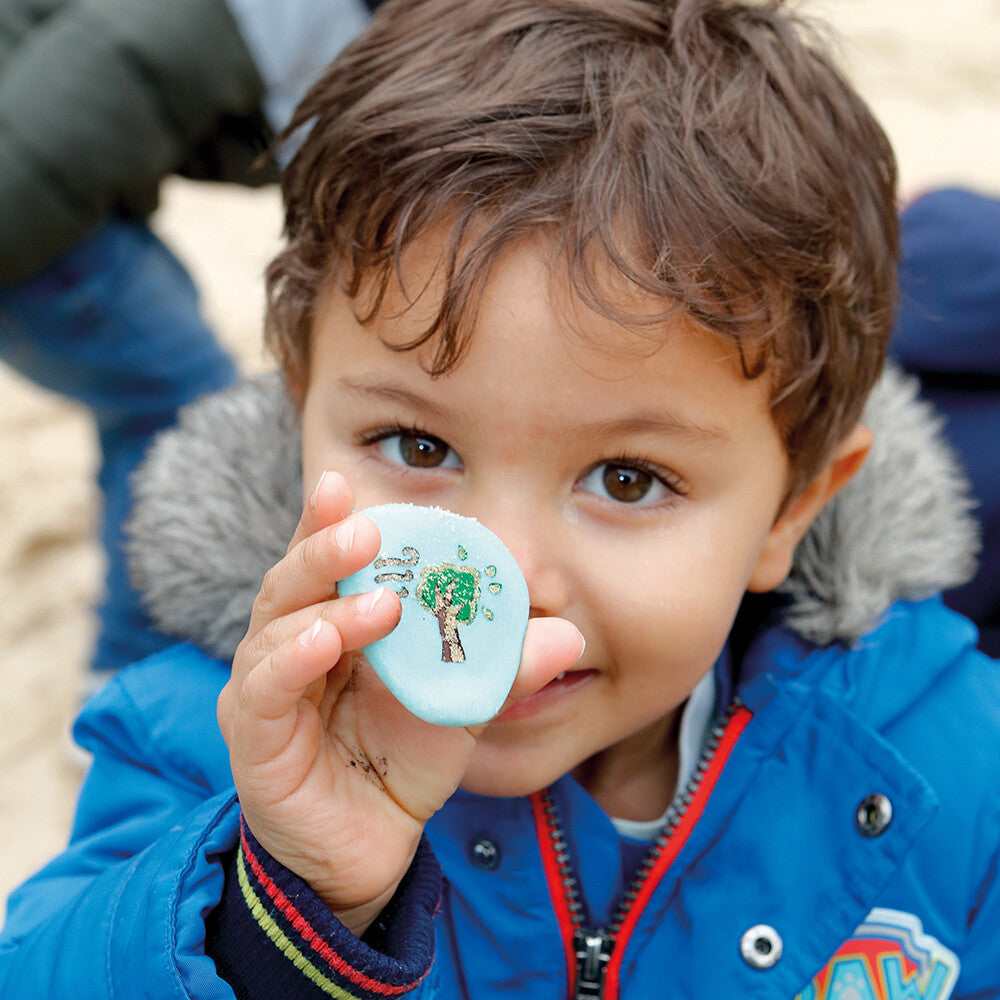 Sand Play with Weather Stones