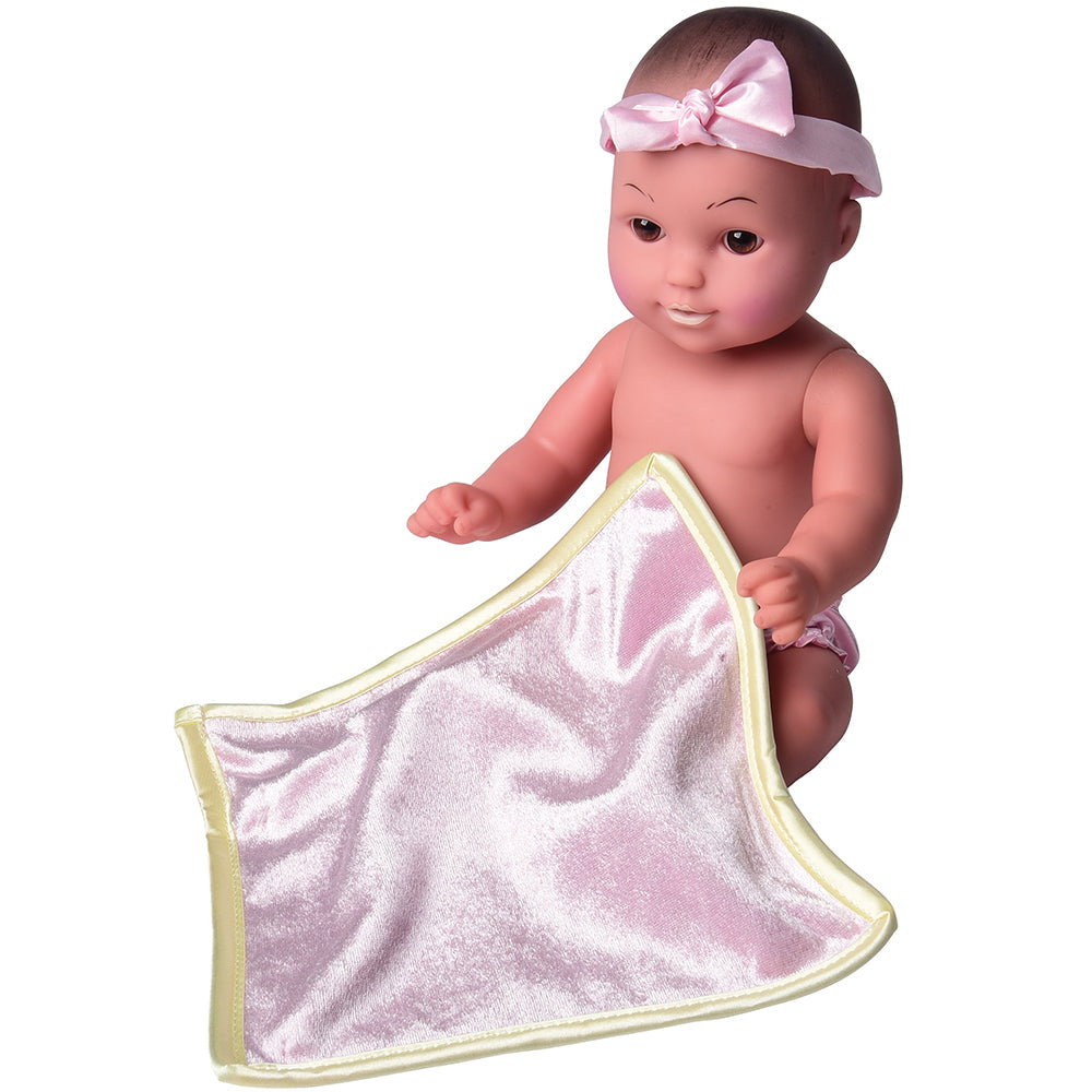 Ultra-Soft & Realistic Tender Touch Hispanic Baby Doll Covered with Soft Blanket