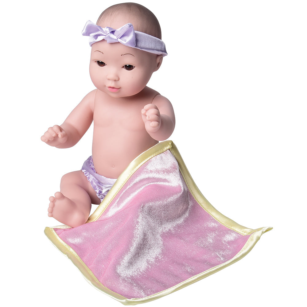 Ultra-Soft & Realistic Tender Touch Asian Baby Doll with Blanket