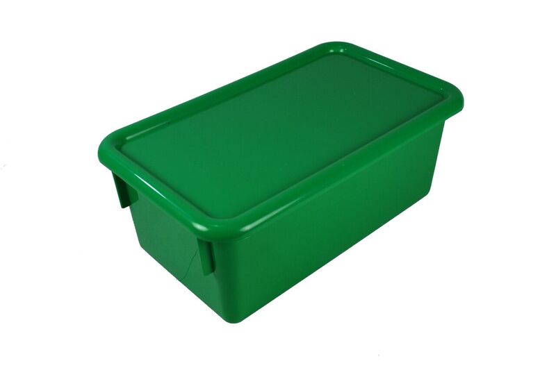 Stowaway Totes with Lids - Green
