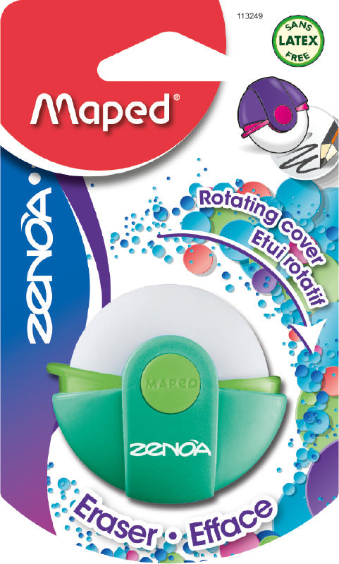 Eraser with Rotating Cover