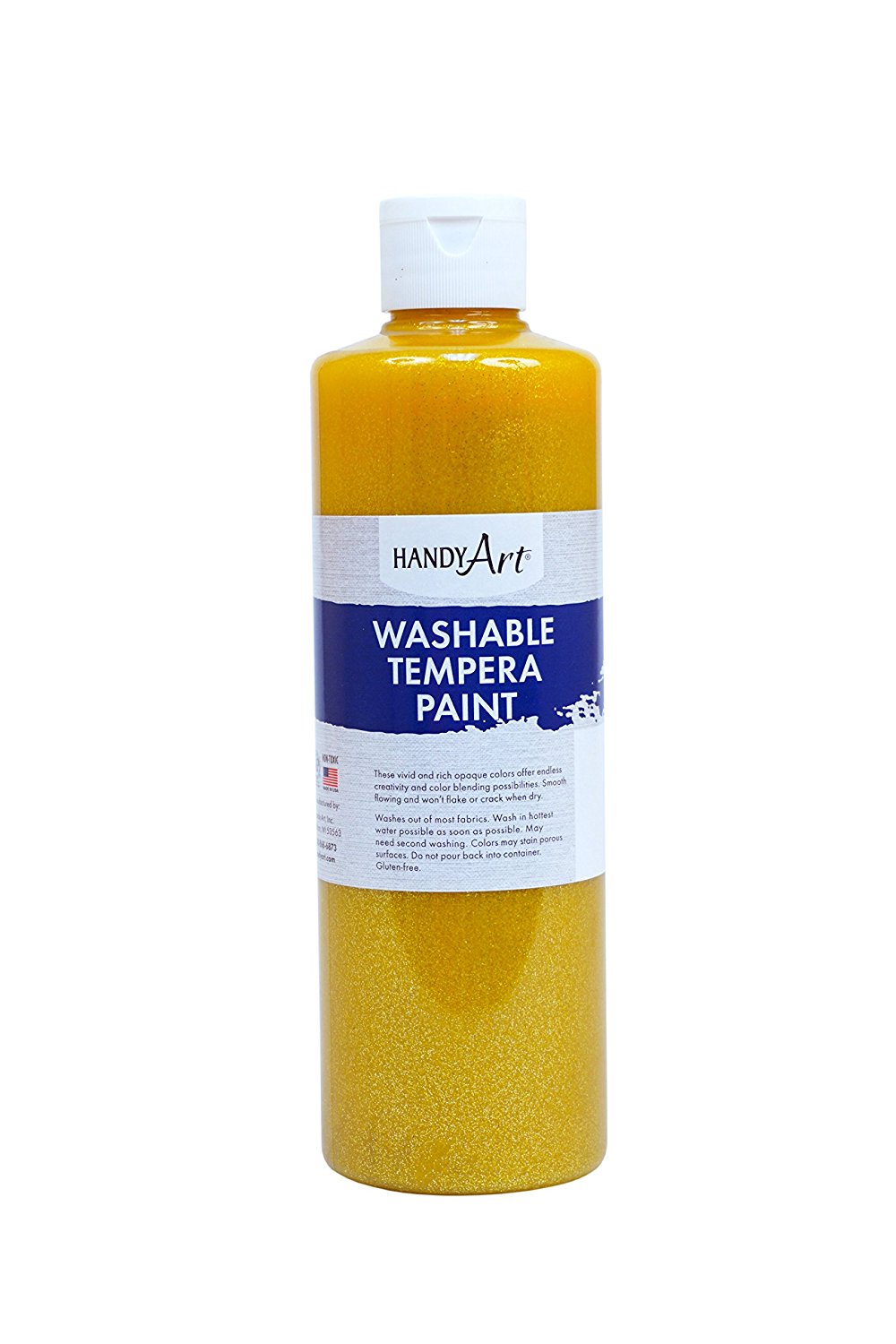 Washable Tempera Paint - Glitter Yellow