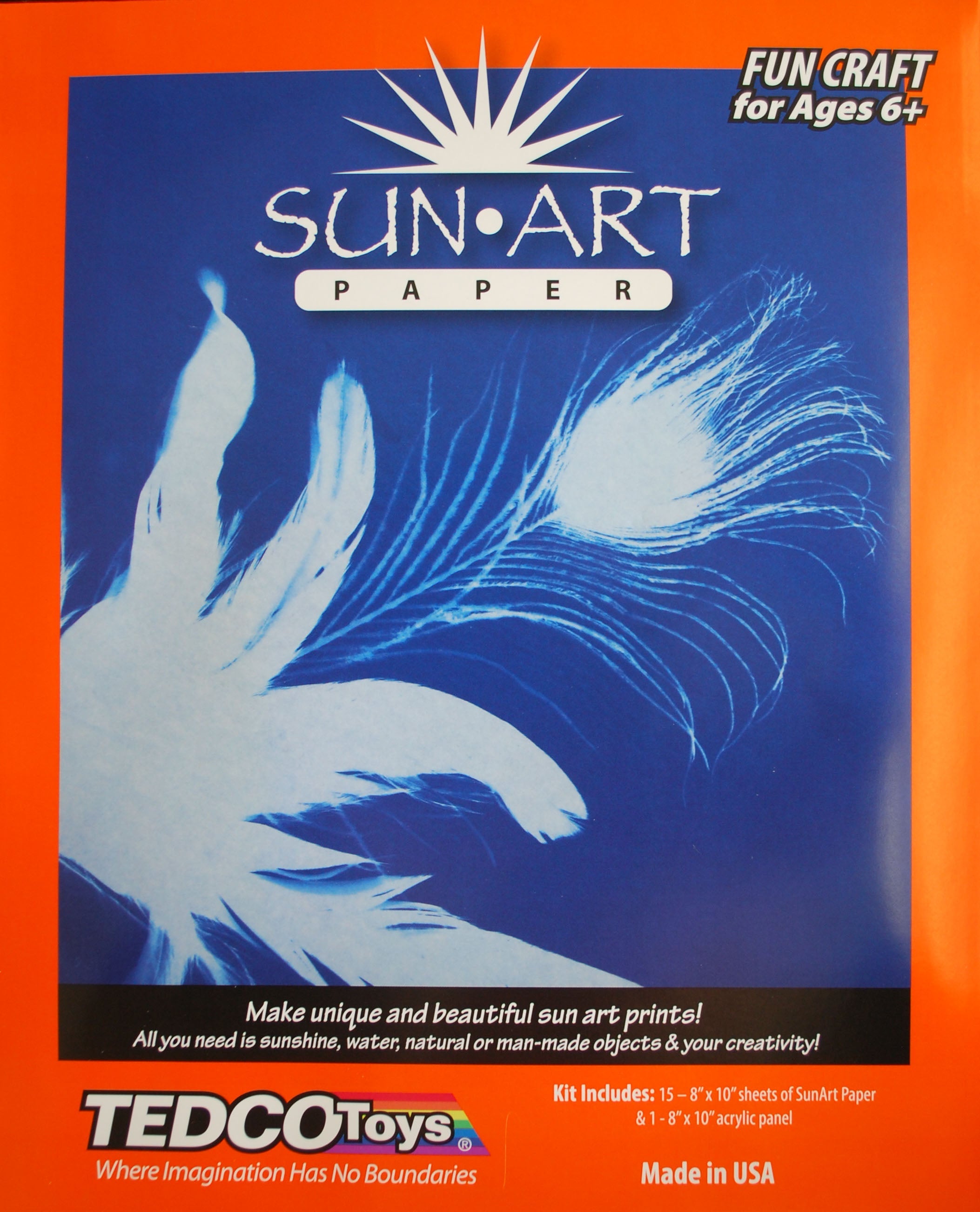 Sun Art Paper Kit | Twelve 8" x 10" Sheets & Clear Acrylic Sheet