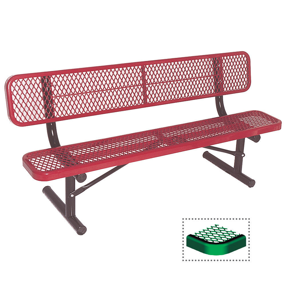 Heavy Duty Bench With Back ( Diamond)