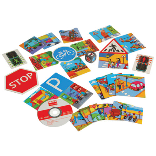 Let's Learn Road Signs Game & Multimedia CD in Carrying Case