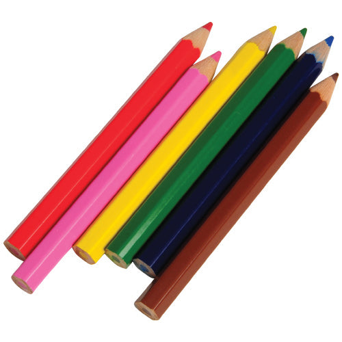 Six Colored Pencils