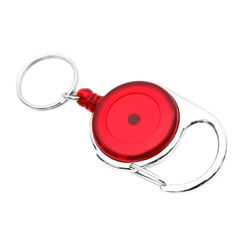 Round Quick Clip with Ring - Red