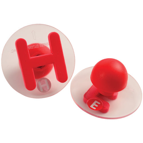 Knobbed Alphabet Stampers - Uppercase & Lowercase