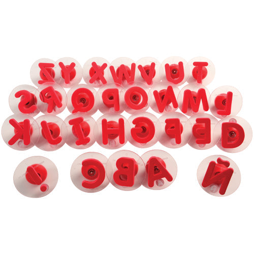 Knobbed Alphabet Stampers - Uppercase & Lowercase