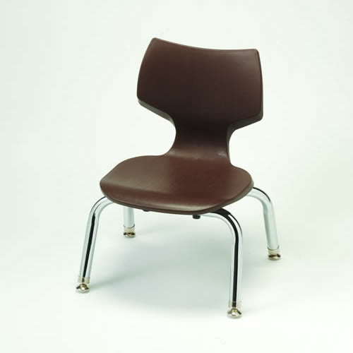 Contemporary T-Back Chairs-12 inch-Chocolate