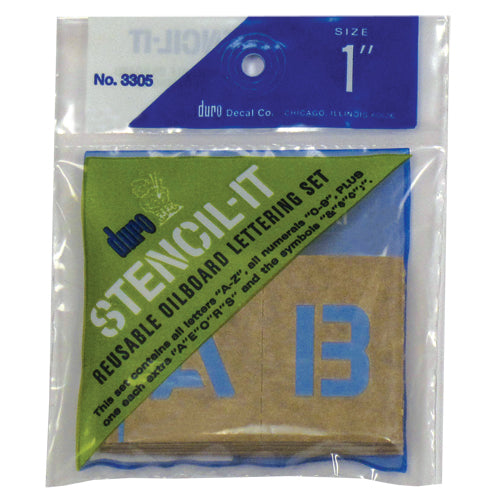 Oil Board Stencils - 1 inch