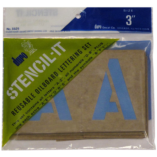 Oil Board Stencils - 3 inch
