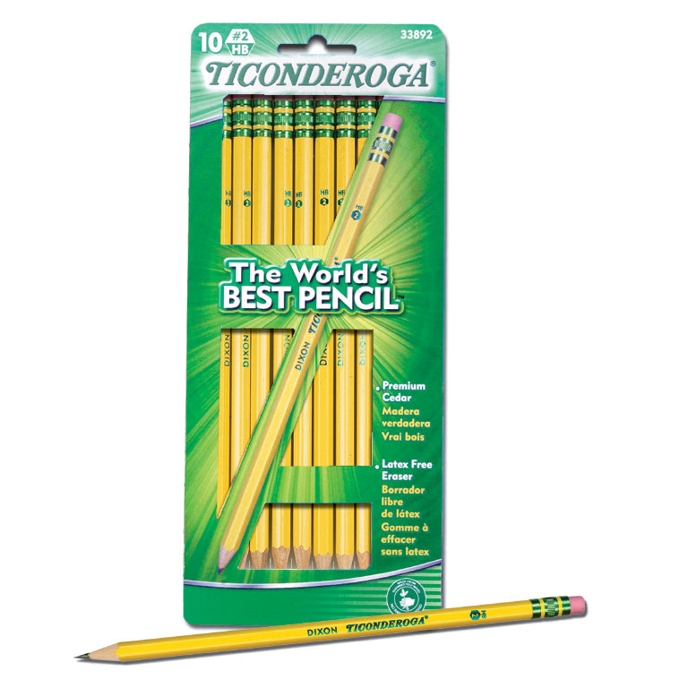 Ticonderoga® #2 Yellow Pencils - 10 pk