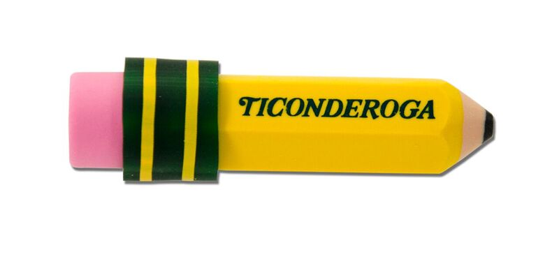 Ticonderoga® Pencil Shaped Eraser - 3 pk