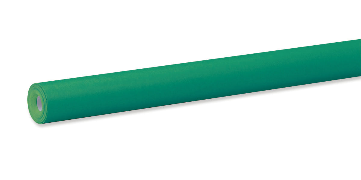A roll of apple green bulletin board art paper.