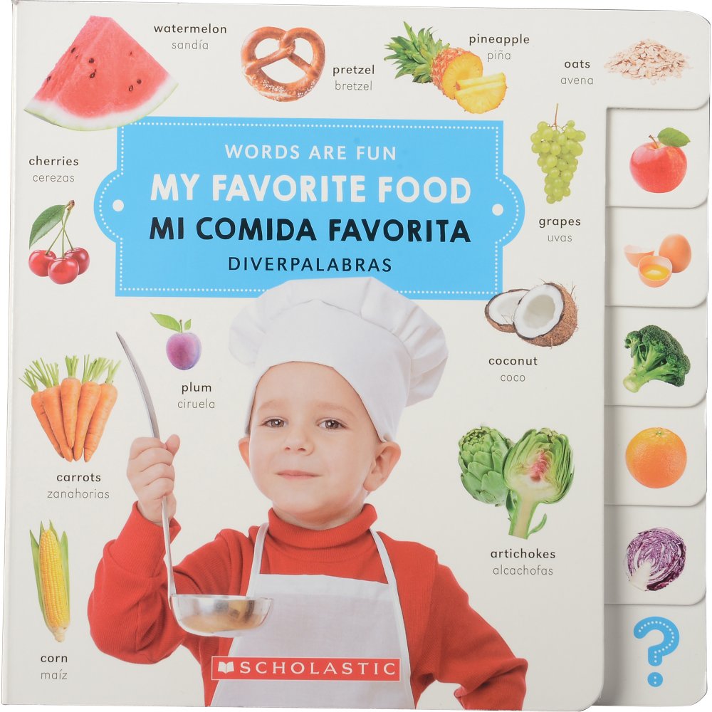 English/Spanish Vocabulary Board Book - My Favorite Foods