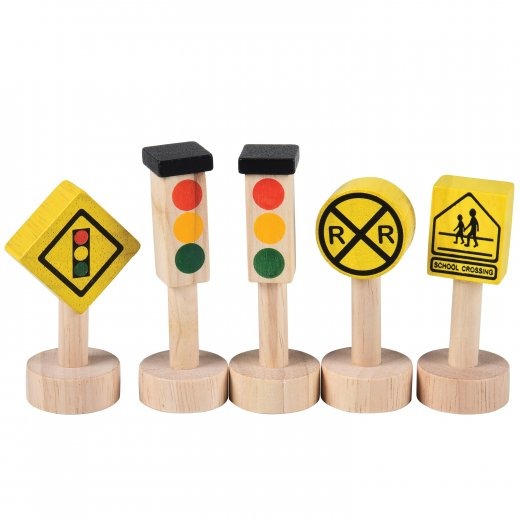 Set Of Traffic Signs & Lights 14 Pcs