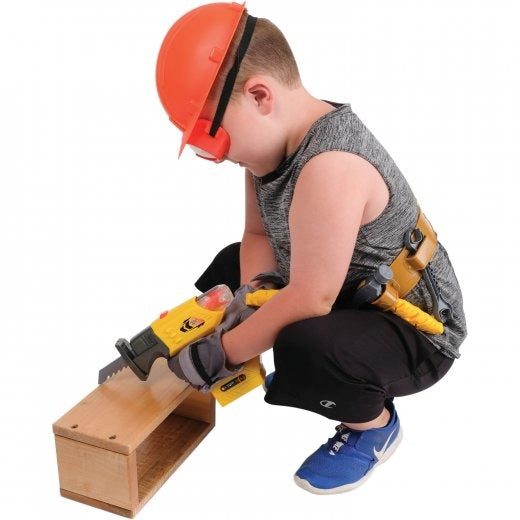 Kid Utilizing Pretend Multitool