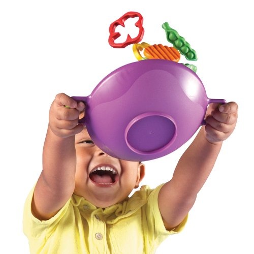 Kids' Play Food – 17-Piece Vegetable Stir-Fry Set with Wok