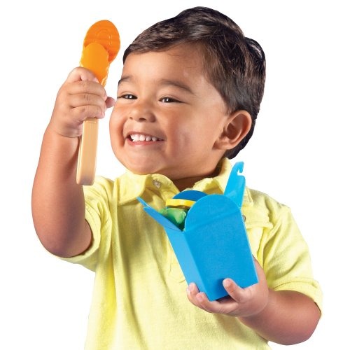 Kids' Play Food – 17-Piece Vegetable Stir-Fry Set with Wok
