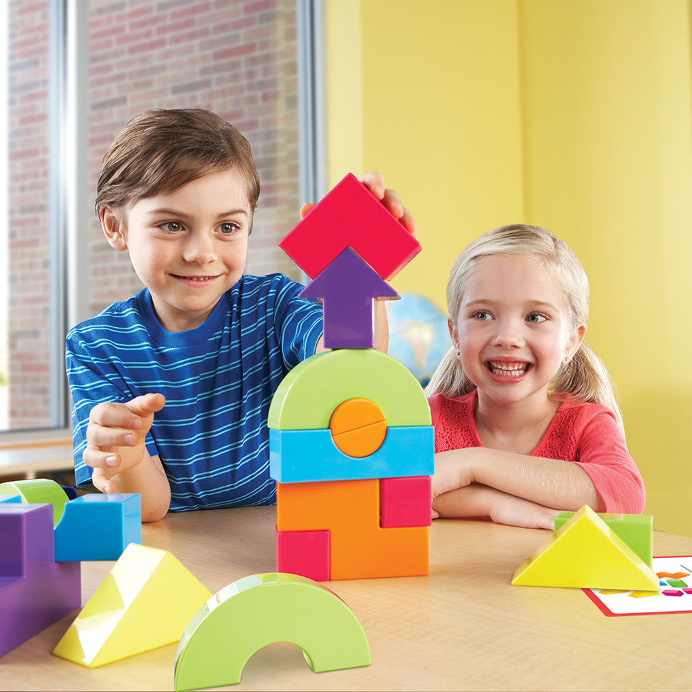 3D Building Puzzle Game for Kids – Spatial Reasoning, STEM Brain Teaser with Challenge Cards, Ages 5+